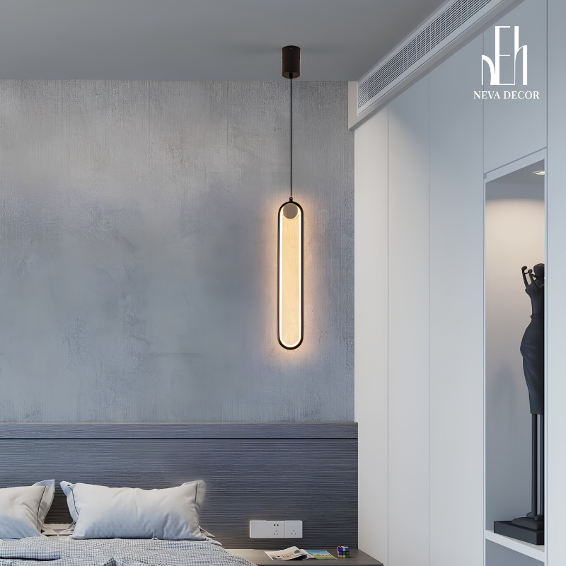 Đèn Thả LED Trụ Oval Bắc Âu - Ảnh 2