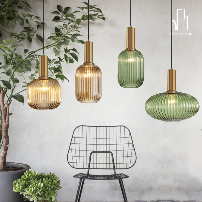 Đèn Thả Thủy Tinh Nordic Tối Giản