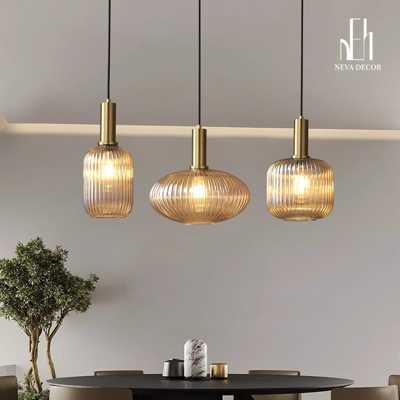 Đèn Thả Thủy Tinh Nordic Tối Giản - Ảnh 2