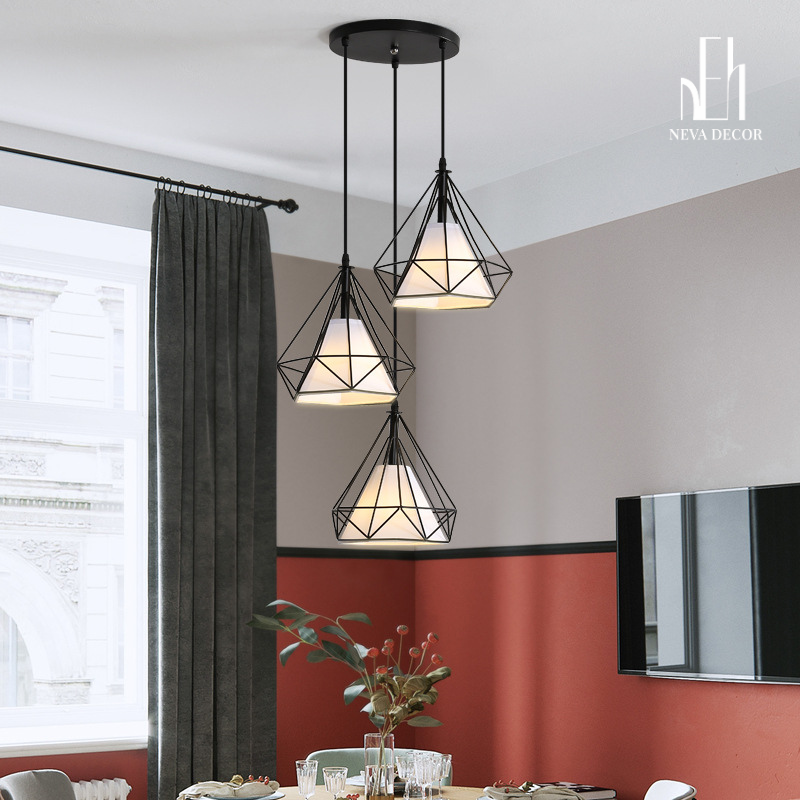 Đèn Thả Trần Kim Cương Phong Cách Loft - Ảnh 3