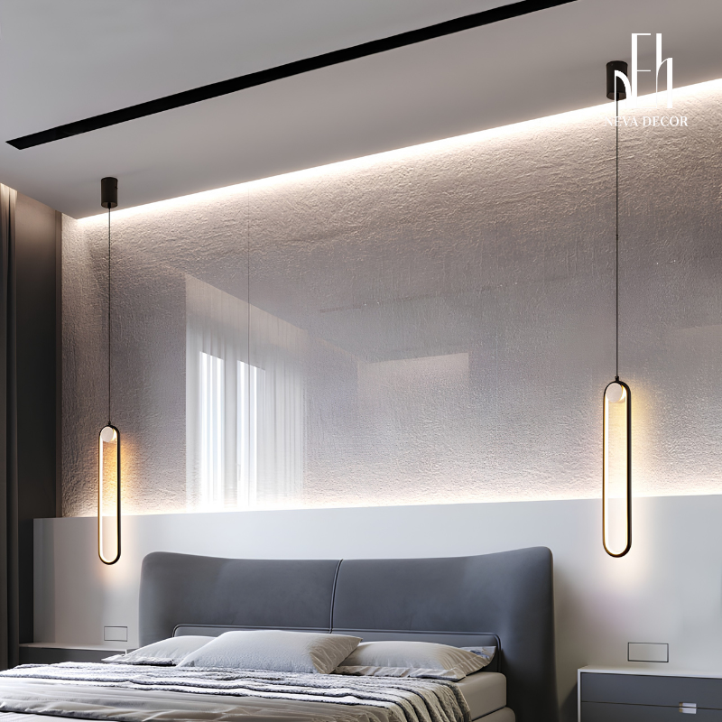 Đèn Thả LED Trụ Oval Bắc Âu - Ảnh 4