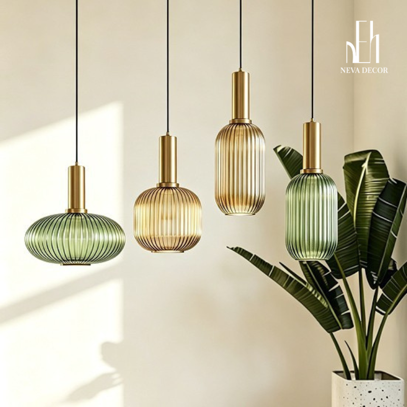 Đèn Thả Thủy Tinh Nordic Tối Giản - Ảnh 3