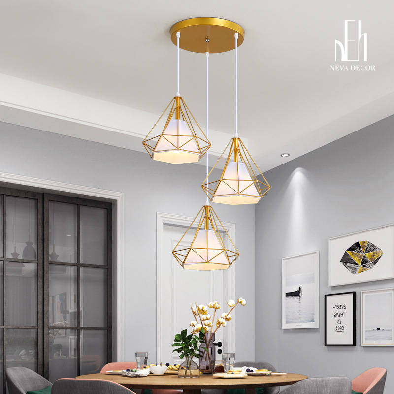 Đèn Thả Trần Kim Cương Phong Cách Loft - Ảnh 4