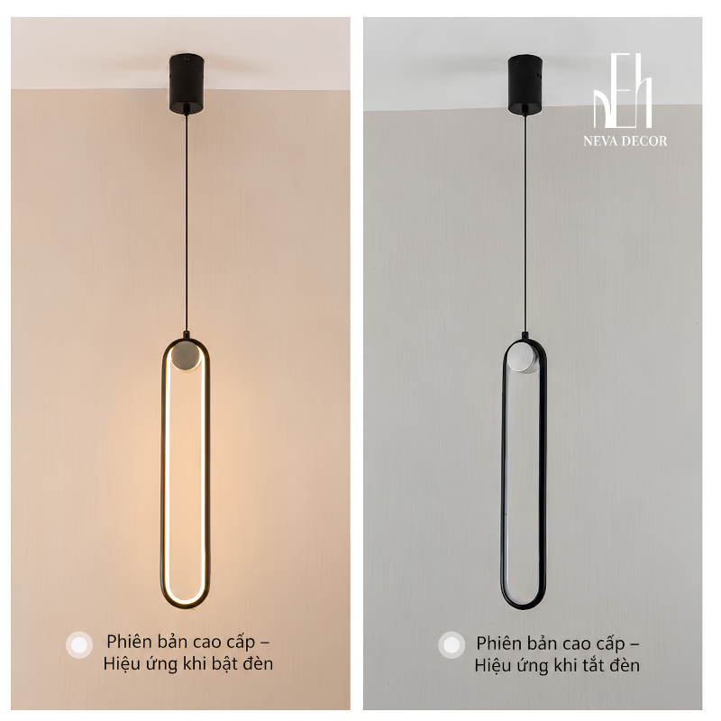 Đèn Thả LED Trụ Oval Bắc Âu - Ảnh 5