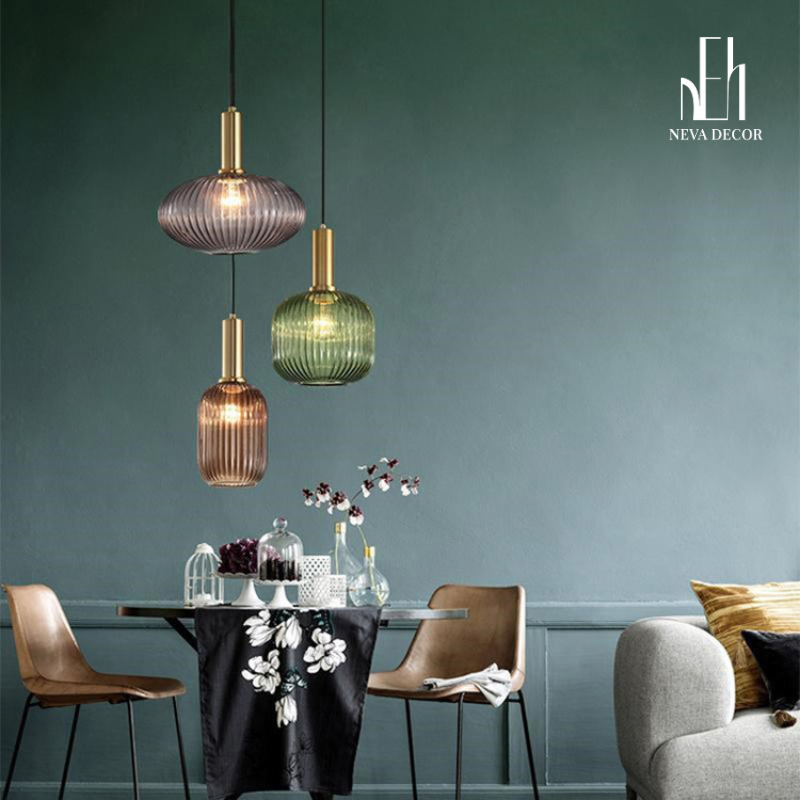 Đèn Thả Thủy Tinh Nordic Tối Giản - Ảnh 4