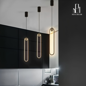 Đèn Thả LED Trụ Oval Bắc Âu