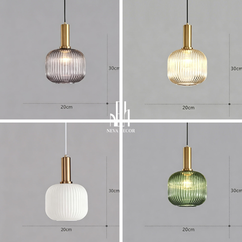 Đèn Thả Thủy Tinh Nordic Tối Giản - Ảnh 8