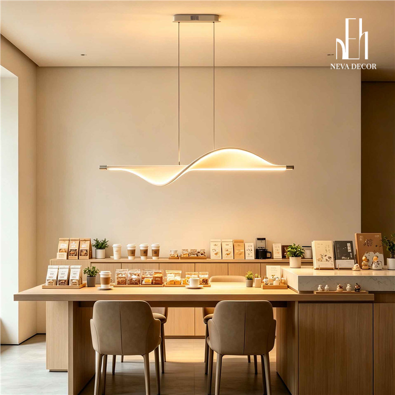 Đèn Thả Trần Uốn Sóng Mây - Ảnh 5