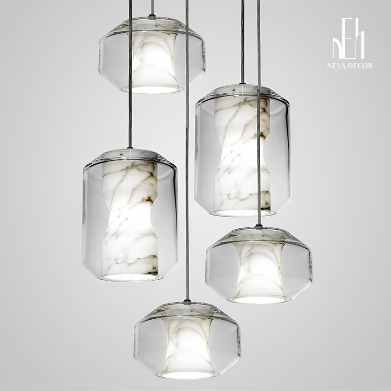 Đèn Thả Trần Marble Glass Cao Cấp - Ảnh 2