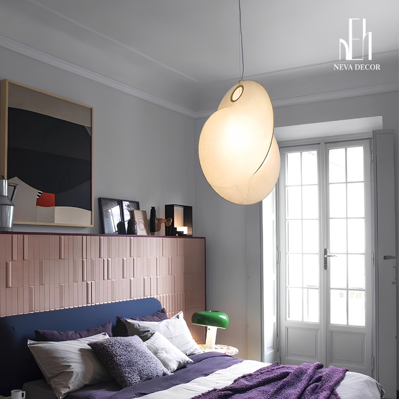 Đèn thả kén lụa Wabi-Sabi - Ảnh 2