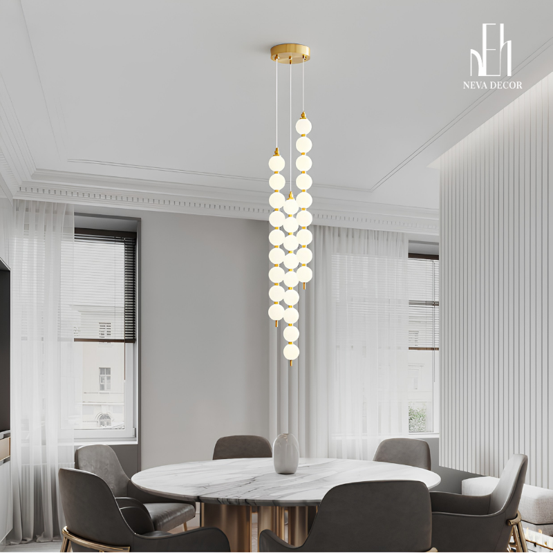 Đèn thả LED bi cầu Bắc Âu - Ảnh 2