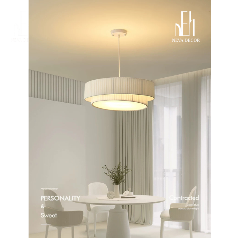 Đèn Thả Vải Nghệ Thuật Japandi - Ảnh 3