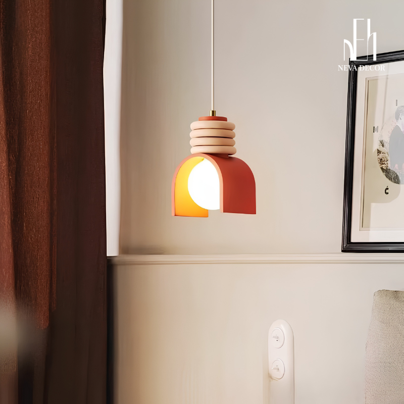 Đèn thả vòng Retro Bắc Âu - Ảnh 3
