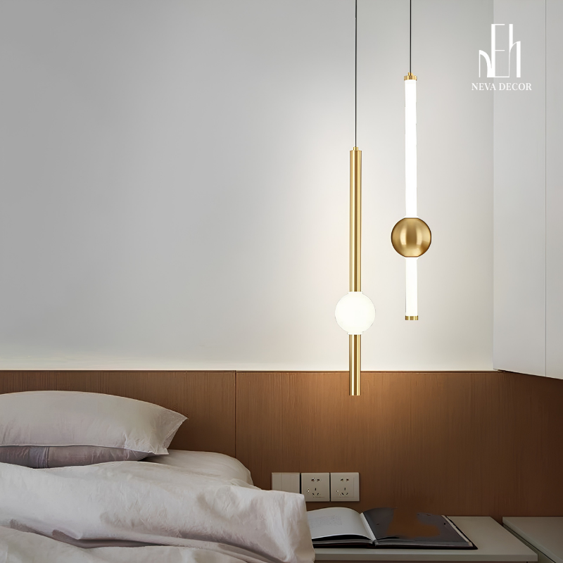 Đèn Thả LED Thanh Dài Bi Cầu Bắc Âu Sang Trọng - Ảnh 4