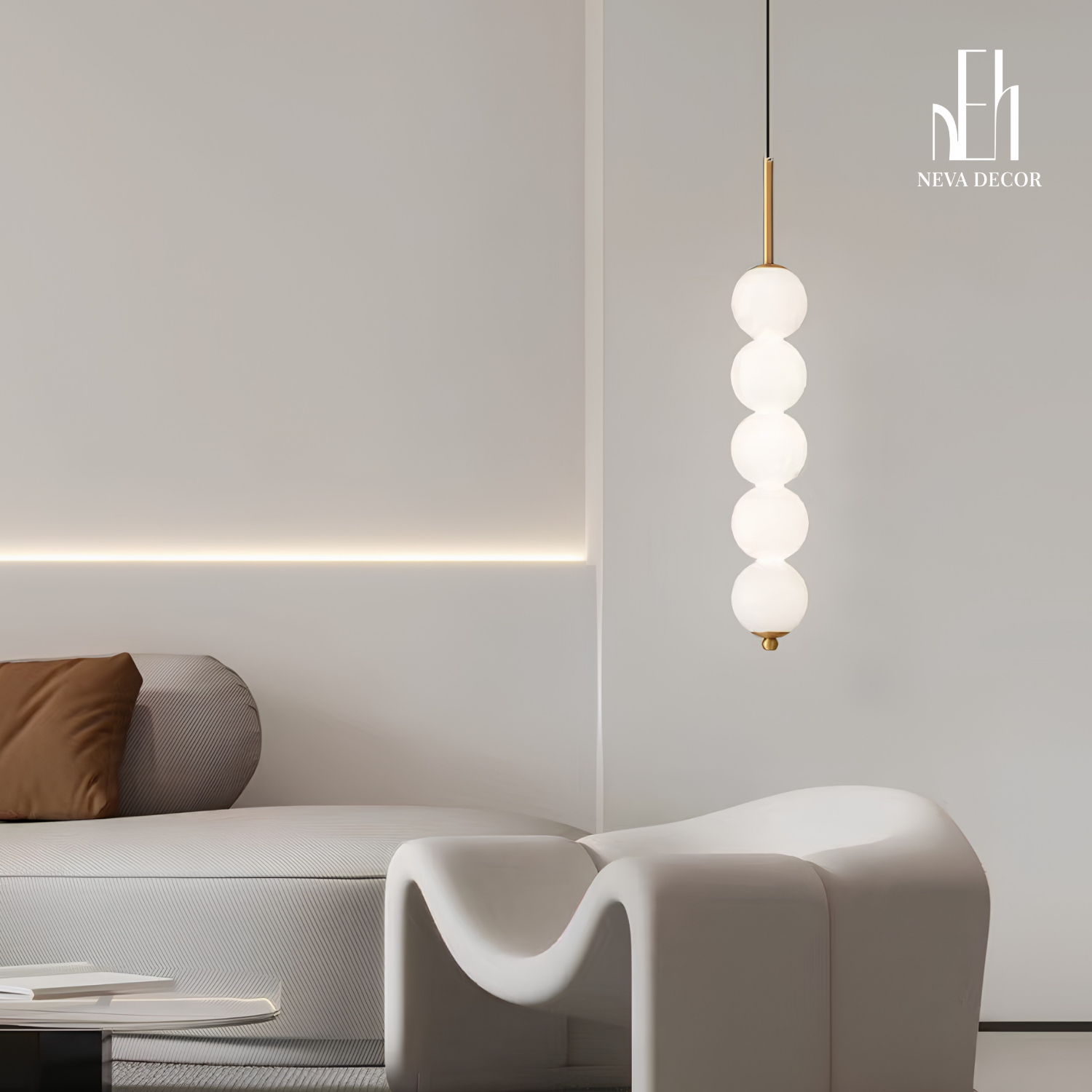 Đèn thả LED bi cầu Bắc Âu - Ảnh 6