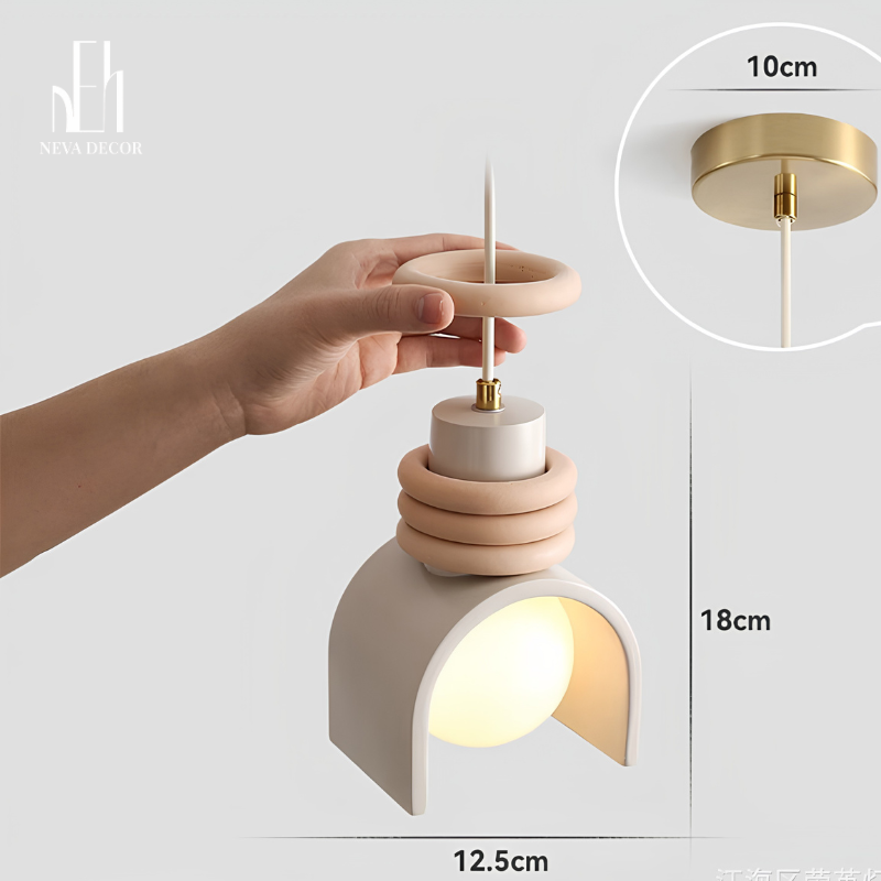 Đèn thả vòng Retro Bắc Âu - Ảnh 6