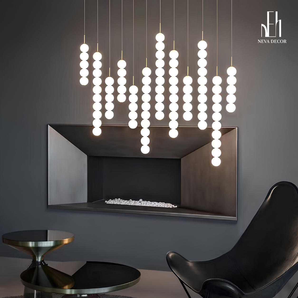 Đèn thả LED bi cầu Bắc Âu - Ảnh 8
