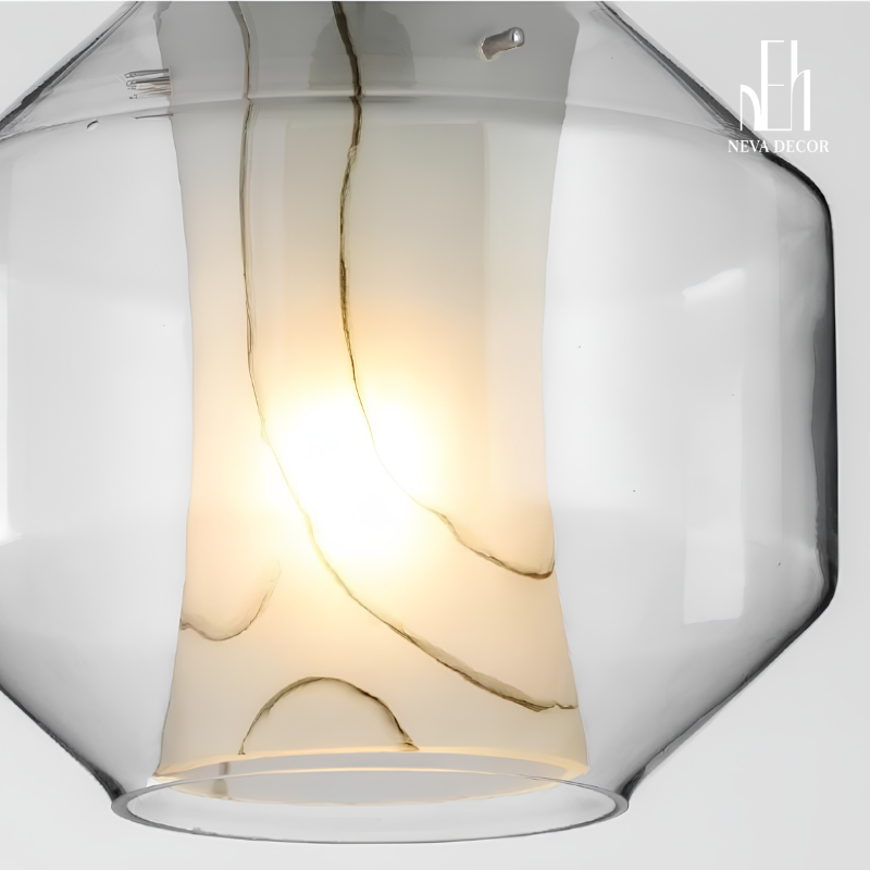 Đèn Thả Trần Marble Glass Cao Cấp - Ảnh 7