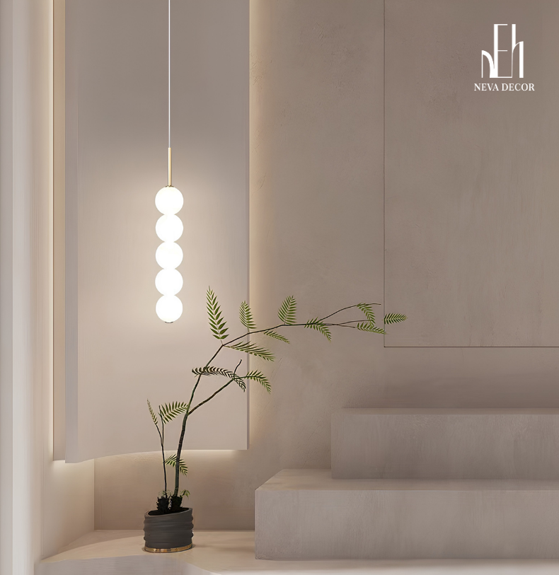 Đèn thả LED bi cầu Bắc Âu - Ảnh 9