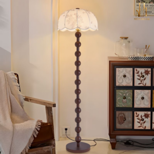 Đèn Cây Gỗ Chuỗi Hạt Wooden Pearl