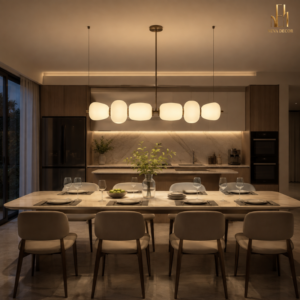 Đèn Thả Bàn Ăn Nghệ Thuật 6 Bóng – Glass Bubble Luxury