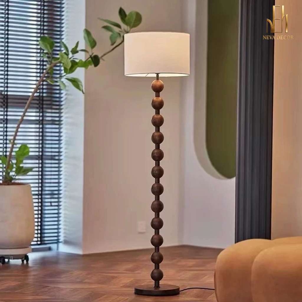 Đèn Cây Gỗ Chuỗi Hạt Wooden Pearl - Ảnh 2