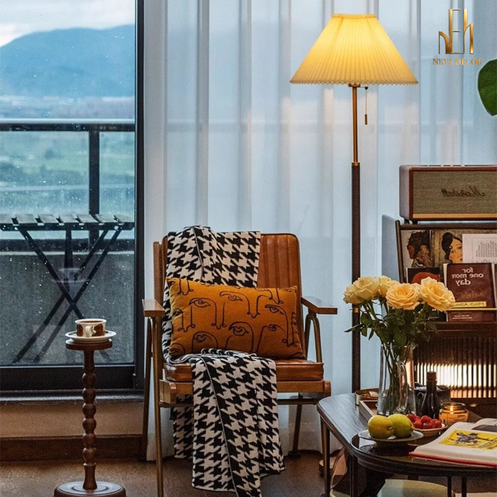 Đèn Cây Chao Xếp Li Phong Cách Retro - Ảnh 3