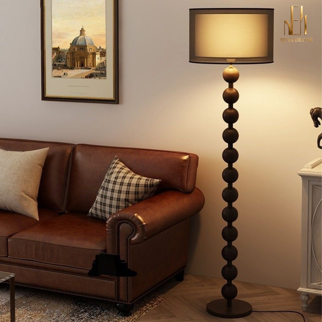 Đèn Cây Gỗ Chuỗi Hạt Wooden Pearl - Ảnh 4